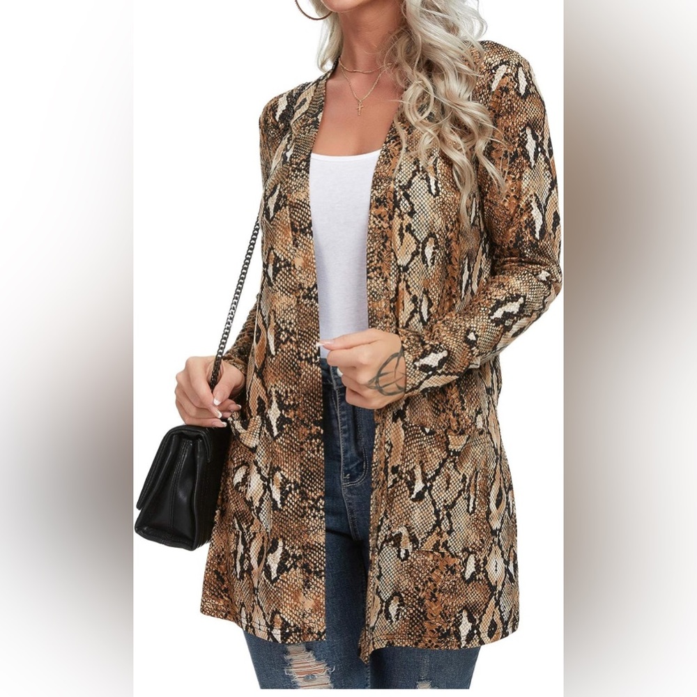 New QIXING Women's Casual Cardigans Long Sleeve Cover Up